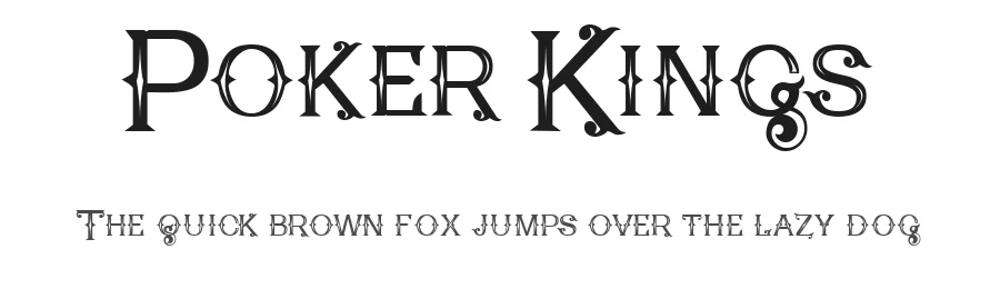 Poker Kings by Fontmonger — Decorative Font