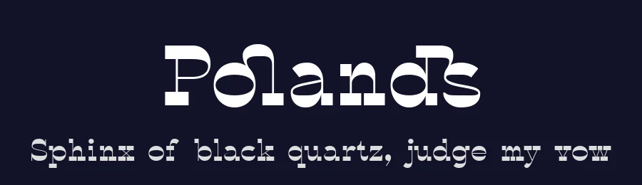 Polands by Edignwn Type — Decorative Font — thumbnail 2