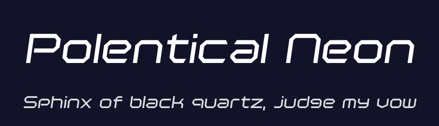 Polentical Neon by Jayvee Enaguas — Display Font — thumbnail 2