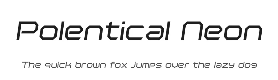 Polentical Neon by Jayvee Enaguas — Display Font