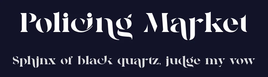 Policing Market by 177Studio — Decorative Font — thumbnail 2