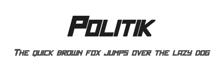 Politik by Pixel Sagas — Sans Serif Font