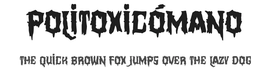 Politoxicómano by Woodcutter — Decorative Font
