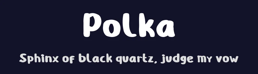 Polka by Kong Font — Decorative Font — thumbnail 2