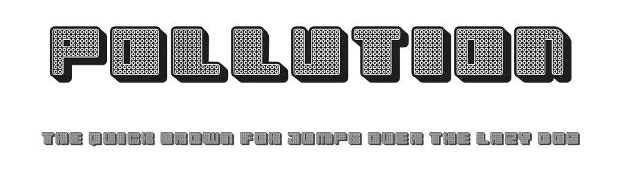 Pollution by Vladimir Nikolic — Decorative Font