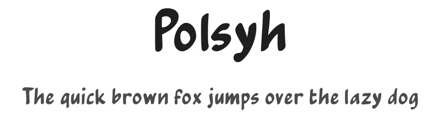 Polsyh by adroitwhiz — Decorative Font