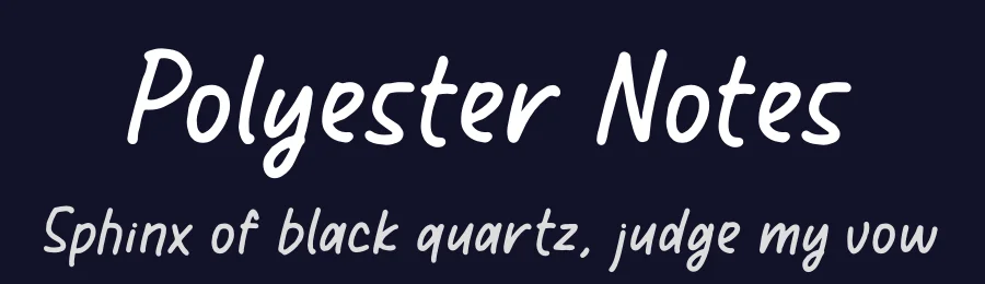 Polyester Notes by Perspectype Studio - Letterena.com — Script Handwritten Font — thumbnail 2