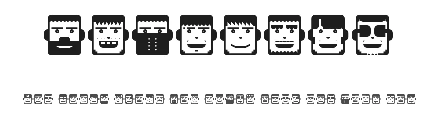 PolyFace by Fonts of Chaos — Dingbats Font