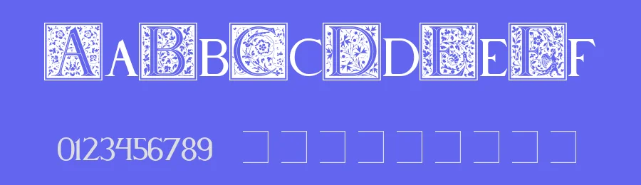 Pompei by Yves Michel — Decorative Font — thumbnail 3