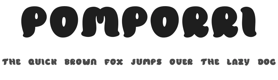 Pomporri by Marcelo Ricardo Rozas — Decorative Font