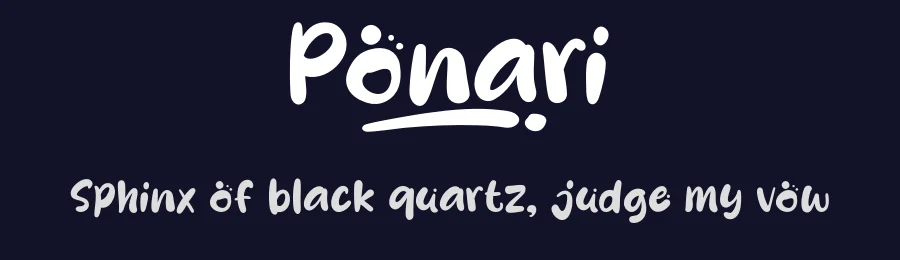 Ponari by Khurasan — Decorative Font — thumbnail 2
