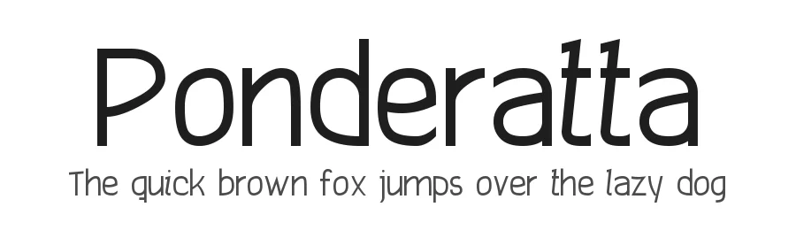 Ponderatta by G3Typefaces โ Sans Serif Font