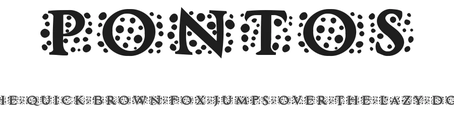 Pontos by Vladimir Nikolic — Decorative Font