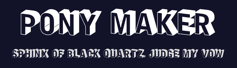 Pony Maker by Xerographer Fonts — Sans Serif Font — thumbnail 2