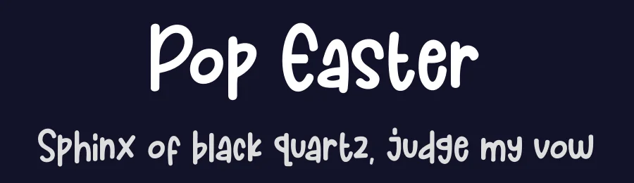 Pop Easter by Subectype & Orenari — Decorative Font — thumbnail 2
