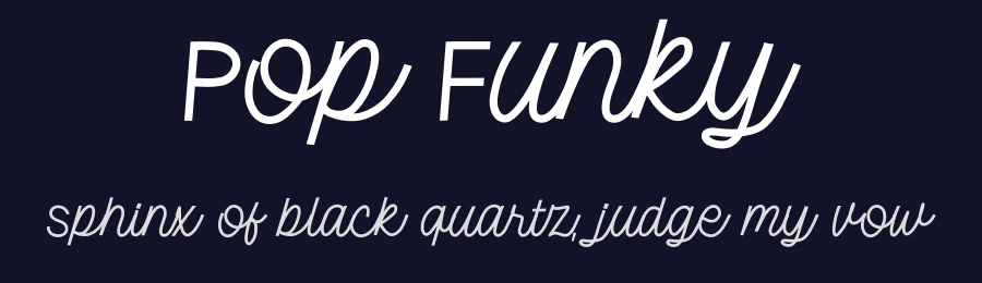Pop Funky by Riyadh Rahman — Decorative Font — thumbnail 2
