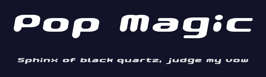 Pop Magic by Graphic Arts Units — Decorative Font — thumbnail 2