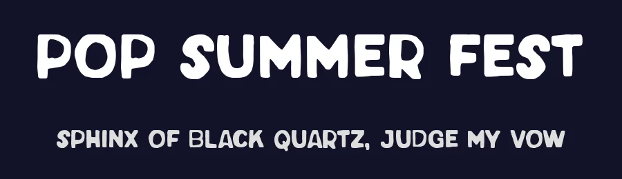 Pop Summer Fest by Woodcutter — Decorative Font — thumbnail 2