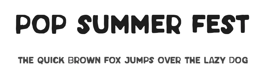 Pop Summer Fest by Woodcutter — Decorative Font