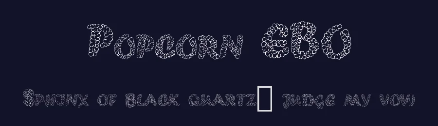 Popcorn EBO by Digital Typeface Studio — Decorative Font — thumbnail 2