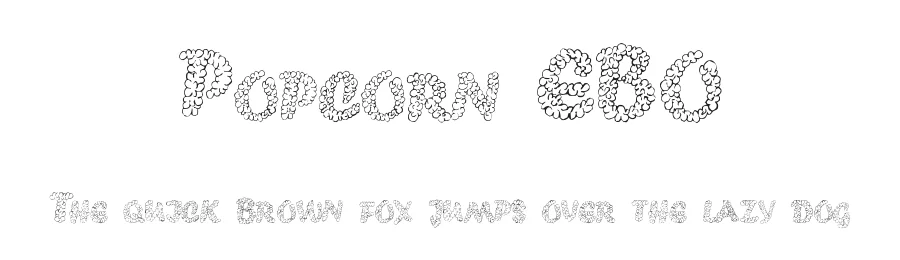 Popcorn EBO by Digital Typeface Studio — Decorative Font