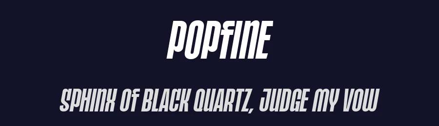 Popfine by surotype — Sans Serif Font — thumbnail 2