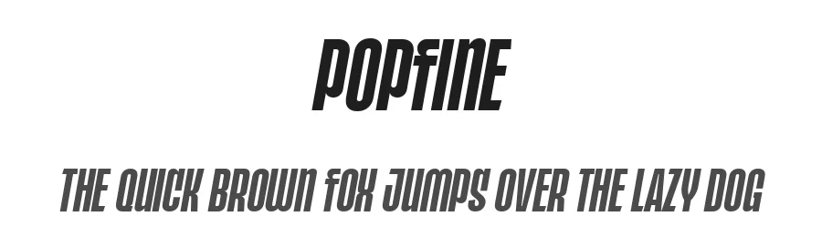 Popfine by surotype β Sans Serif Font