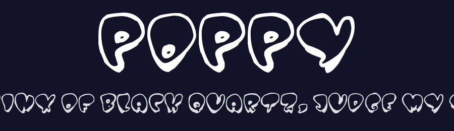 Poppy by imagex — Decorative Font — thumbnail 2