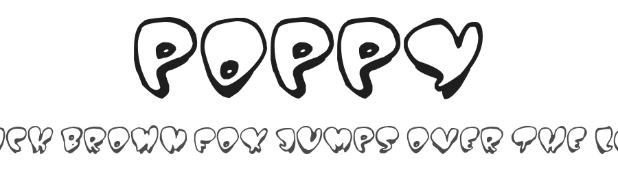 Poppy by imagex — Decorative Font