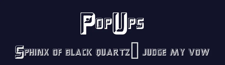PopUps by Harold's Fonts — Decorative Font — thumbnail 2