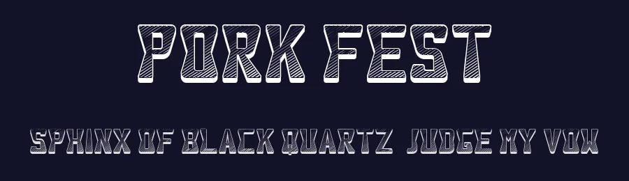 Pork Fest by Vladimir Nikolic — Decorative Font — thumbnail 2