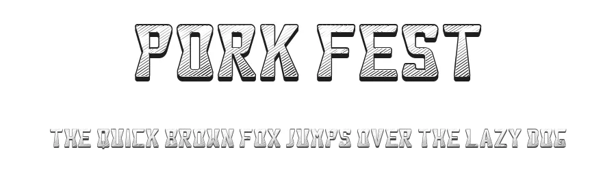 Pork Fest by Vladimir Nikolic — Decorative Font