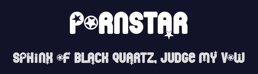 Pornstar by Fontosaurus — Decorative Font — thumbnail 2