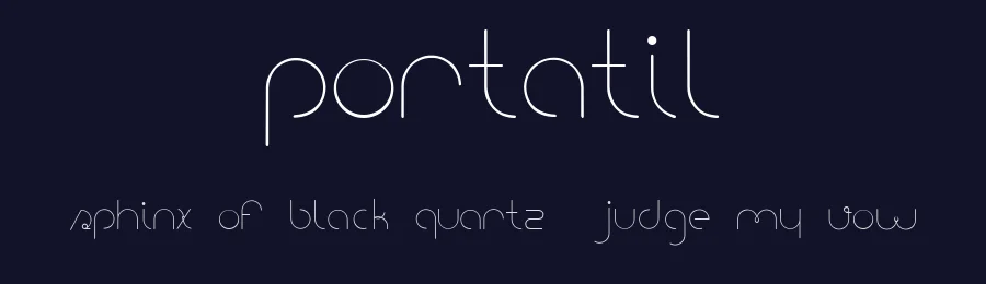 Portatil by Pollo Graphic Design — Decorative Font — thumbnail 2