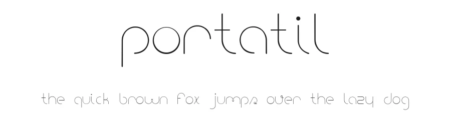 Portatil by Pollo Graphic Design — Decorative Font