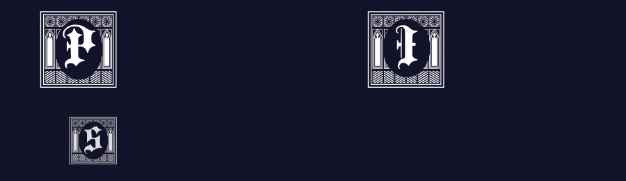 Portculliard Initials by Paul Lloyd — Blackletter Font — thumbnail 2
