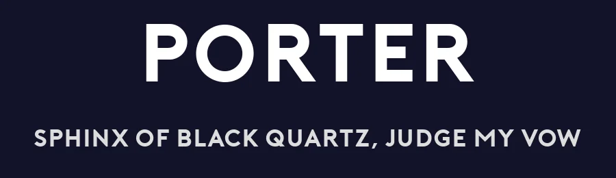Porter by Anonymous foundry — Sans Serif Font — thumbnail 2