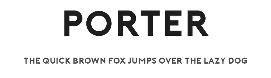 Porter by Anonymous foundry — Sans Serif Font