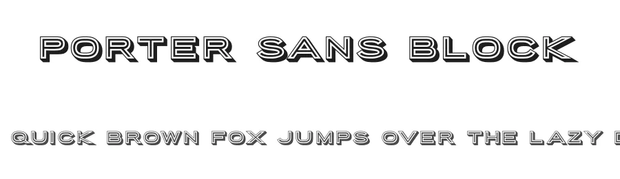 Porter Sans Block