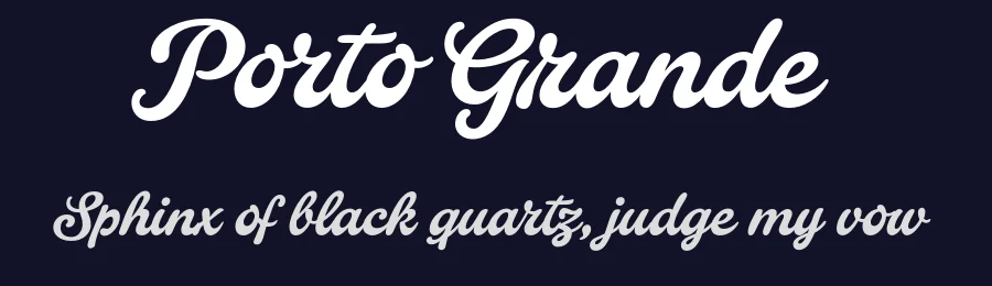 Porto Grande by Måns Grebäck — Script Handwritten Font — thumbnail 2