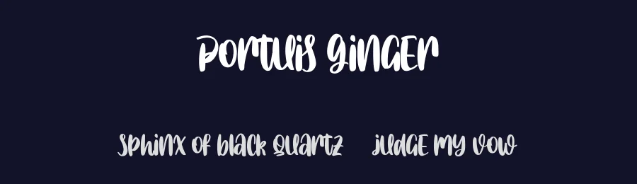 Portuis Ginger by Maulana Creative — Script Handwritten Font — thumbnail 2