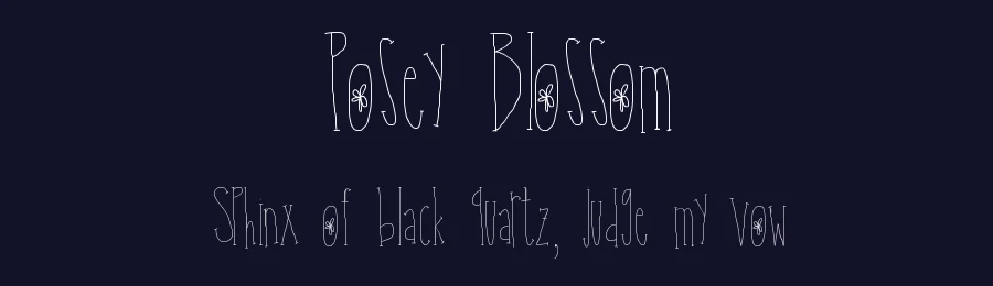 Posey Blossom by Meagan — Script Handwritten Font — thumbnail 2