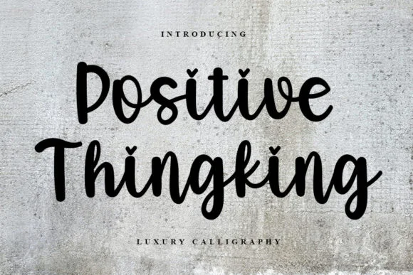 Positive Thingking Font by FreshTypeINK — Script Handwritten Font