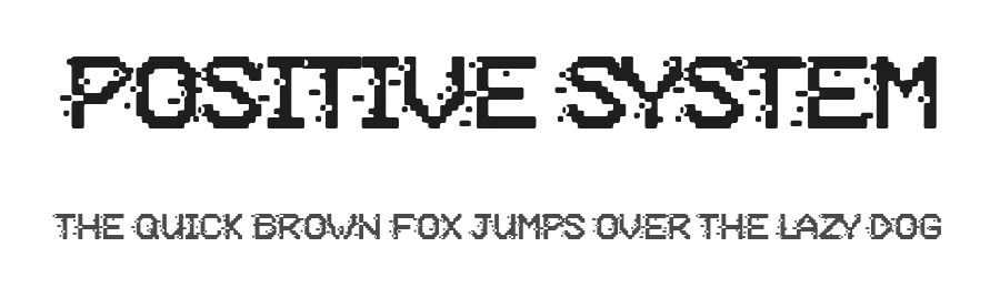 Positive System by Woodcutter — Display Font