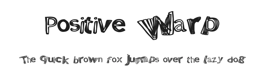 Positive Warp by Xerographer Fonts — Decorative Font