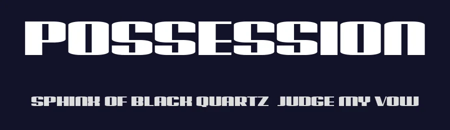 Possession by Vladimir Nikolic — Decorative Font — thumbnail 2