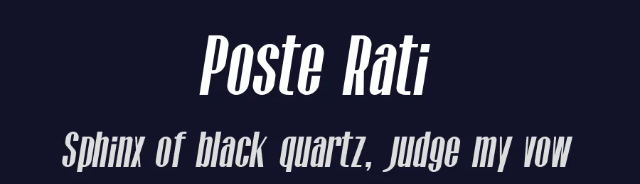 Poste Rati by Rati Tordia — Sans Serif Font — thumbnail 2