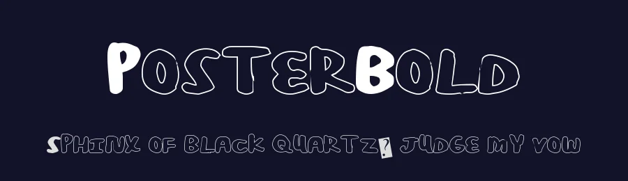PosterBold by Xerographer Fonts — Decorative Font — thumbnail 2