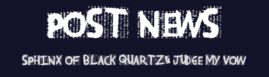 Post News by Xerographer Fonts — Decorative Font — thumbnail 2
