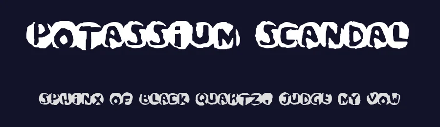 Potassium Scandal by Divide by Zero — Decorative Font — thumbnail 2